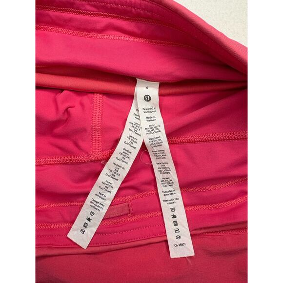 Lululemon Size 6 Hot Pink Pace Rival Skirt With Grip Undershorts Excellent Cond. - Picture 4 of 5